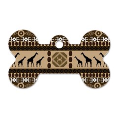 African Vector Patterns  Dog Tag Bone (two Sides)