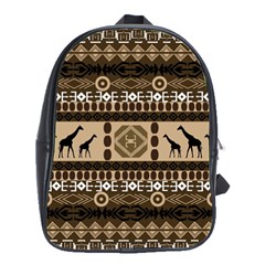 African Vector Patterns  School Bags(large) 