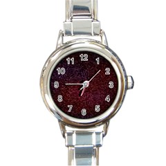 3d Tiny Dots Pattern Texture Round Italian Charm Watch