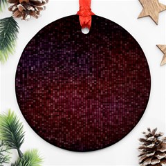 3d Tiny Dots Pattern Texture Ornament (round) by Amaryn4rt