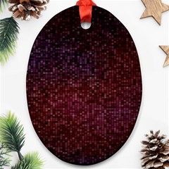 3d Tiny Dots Pattern Texture Ornament (oval) by Amaryn4rt