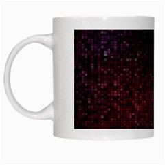 3d Tiny Dots Pattern Texture White Mugs by Amaryn4rt