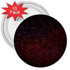 3d Tiny Dots Pattern Texture 3  Buttons (10 Pack)  by Amaryn4rt