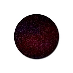 3d Tiny Dots Pattern Texture Rubber Coaster (round)  by Amaryn4rt