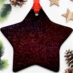 3d Tiny Dots Pattern Texture Star Ornament (Two Sides) Front