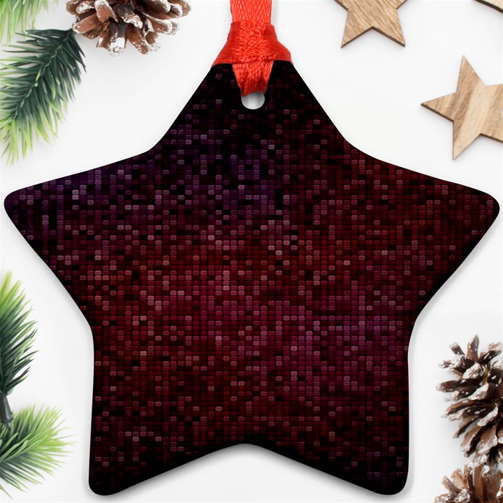 3d Tiny Dots Pattern Texture Star Ornament (Two Sides)