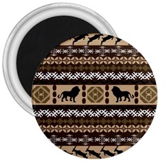 African Vector Patterns  3  Magnets by Amaryn4rt