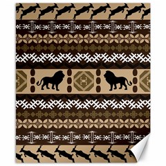 African Vector Patterns  Canvas 8  X 10  by Amaryn4rt