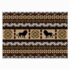 African Vector Patterns  Large Glasses Cloth (2-side) by Amaryn4rt