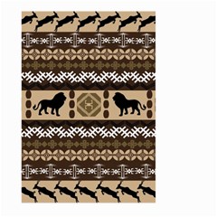 African Vector Patterns  Large Garden Flag (two Sides)