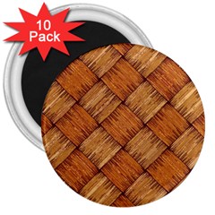 Vector Square Texture Pattern 3  Magnets (10 Pack) 