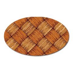 Vector Square Texture Pattern Oval Magnet