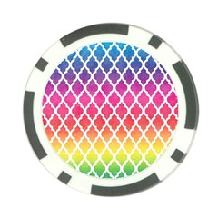 Colorful Rainbow Moroccan Pattern Poker Chip Card Guard (10 Pack) by Amaryn4rt