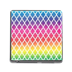 Colorful Rainbow Moroccan Pattern Memory Card Reader (square) by Amaryn4rt