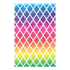 Colorful Rainbow Moroccan Pattern Shower Curtain 48  X 72  (small) 