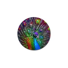 3d Peacock Pattern Golf Ball Marker