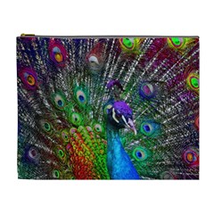 3d Peacock Pattern Cosmetic Bag (xl) by Amaryn4rt