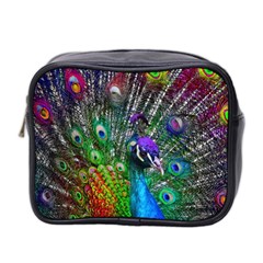 3d Peacock Pattern Mini Toiletries Bag 2-side