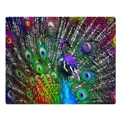 3d Peacock Pattern Double Sided Flano Blanket (large)  by Amaryn4rt