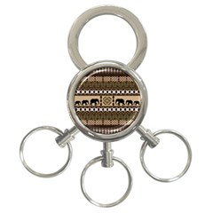 African Vector Patterns  3-ring Key Chains by Amaryn4rt