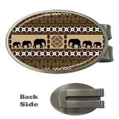 African Vector Patterns  Money Clips (oval)  by Amaryn4rt