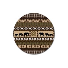 African Vector Patterns  Magnet 3  (round)