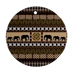 African Vector Patterns  Round Ornament (two Sides)