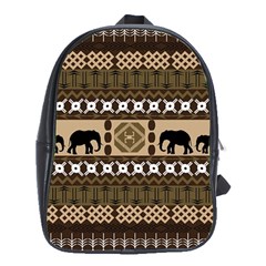 African Vector Patterns  School Bags (xl) 