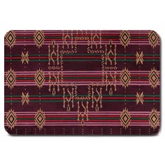 Ulos Suji Traditional Art Pattern Large Doormat 