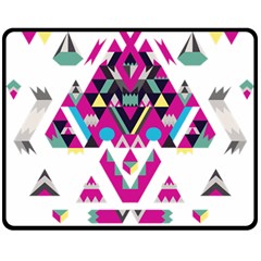 Geometric Play Fleece Blanket (medium)  by Amaryn4rt