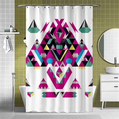 Geometric Play Shower Curtain 48  X 72  (small) 