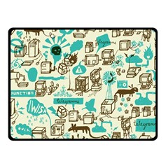 Telegramme Double Sided Fleece Blanket (Small) 