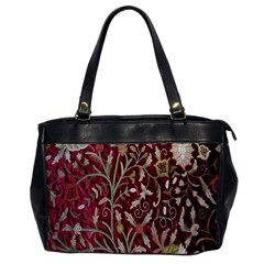 Crewel Fabric Tree Of Life Maroon Office Handbags by Amaryn4rt