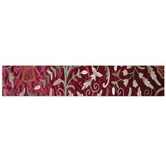 Crewel Fabric Tree Of Life Maroon Flano Scarf (large) by Amaryn4rt