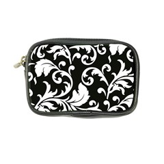 Vector Classical Traditional Black And White Floral Patterns Coin Purse by Amaryn4rt