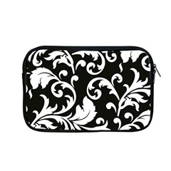 Vector Classical Traditional Black And White Floral Patterns Apple Macbook Pro 13  Zipper Case