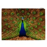 3d Peacock Bird Cosmetic Bag (XXL)  Back