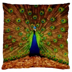 3d Peacock Bird Standard Flano Cushion Case (Two Sides)