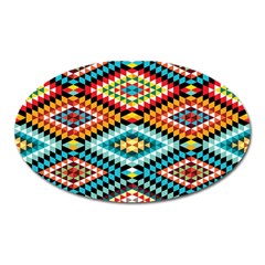 African Tribal Patterns Oval Magnet