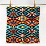 African Tribal Patterns Face Towel Front