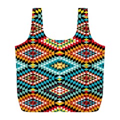 African Tribal Patterns Full Print Recycle Bags (l)  by Amaryn4rt