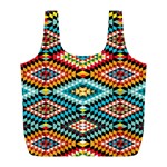 African Tribal Patterns Full Print Recycle Bags (L)  Back