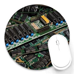 Computer Ram Tech Round Mousepads by Amaryn4rt