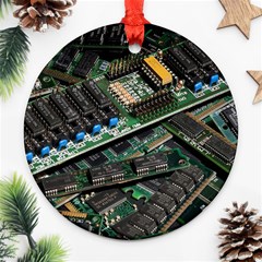 Computer Ram Tech Ornament (round) by Amaryn4rt