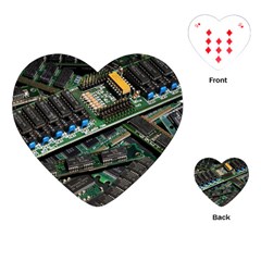 Computer Ram Tech Playing Cards (heart)  by Amaryn4rt