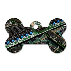 Computer Ram Tech Dog Tag Bone (two Sides) by Amaryn4rt