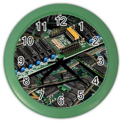 Computer Ram Tech Color Wall Clocks by Amaryn4rt