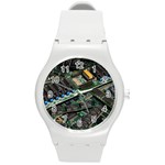 Computer Ram Tech Round Plastic Sport Watch (M) Front