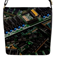 Computer Ram Tech Flap Messenger Bag (s) by Amaryn4rt