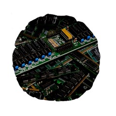 Computer Ram Tech Standard 15  Premium Flano Round Cushions by Amaryn4rt